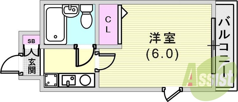 8階の間取り図