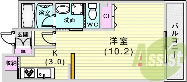 5階の間取り図