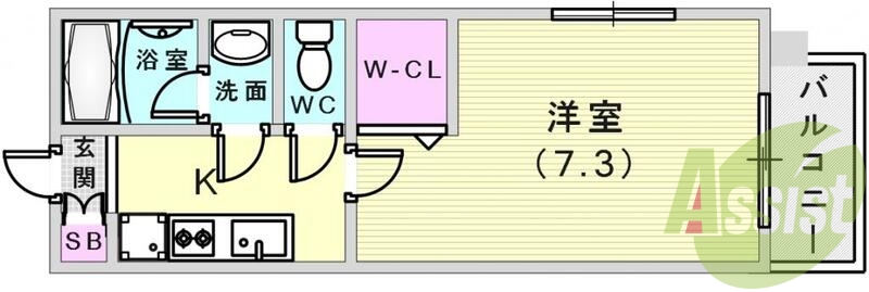 2階の間取り図