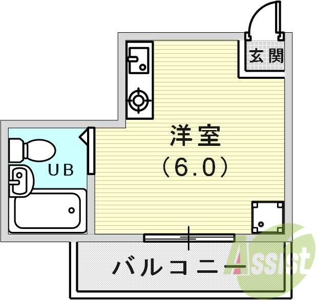 5階の間取り図