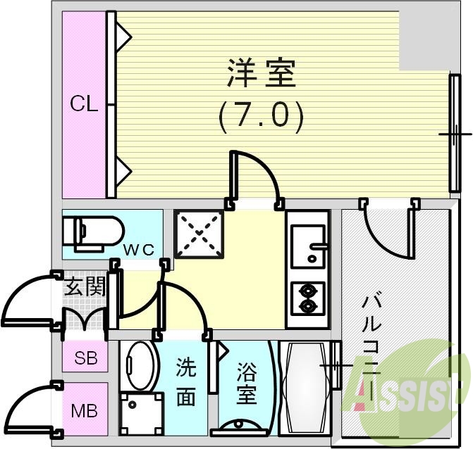 広いお部屋ですね。