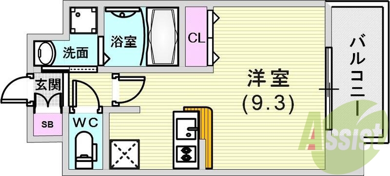 ゆったりした間取りです