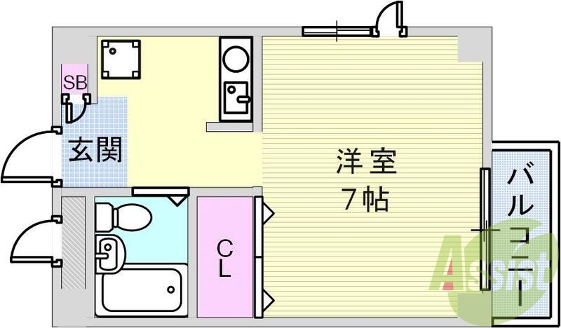 4階の間取り図