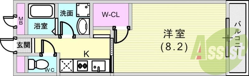 お部屋も収納も広いですね