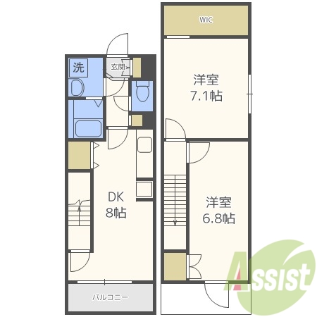 4階の間取り図