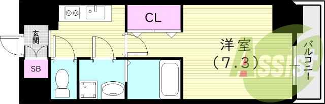4階の間取り図
