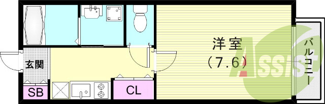 2階の間取り図