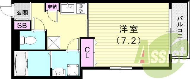 2階の間取り図