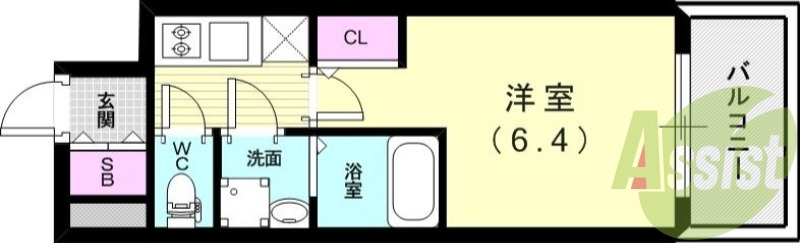 9階の間取り図