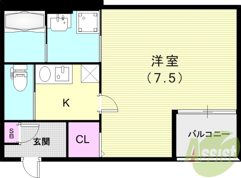 1階の間取り図