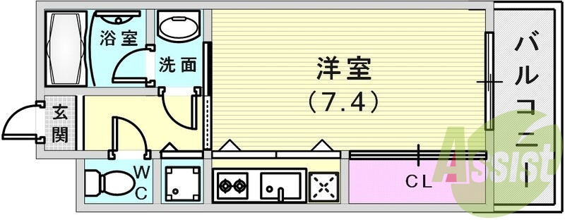 9階の間取り図