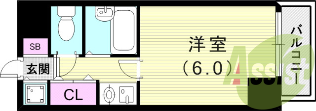 2階の間取り図