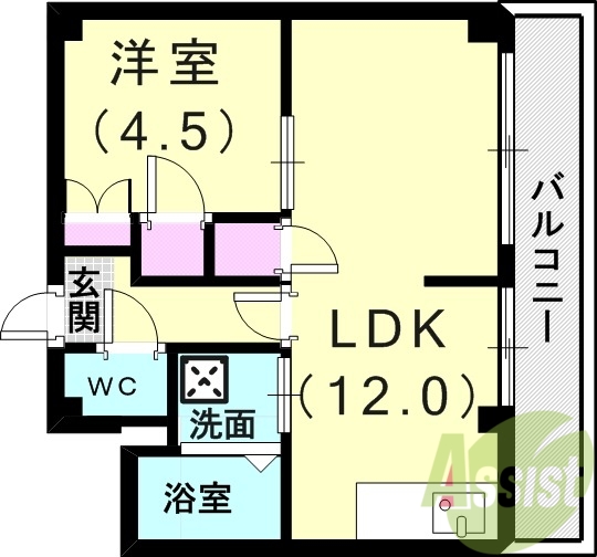 2階の間取り図