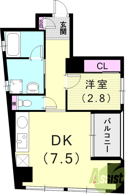 5階の間取り図