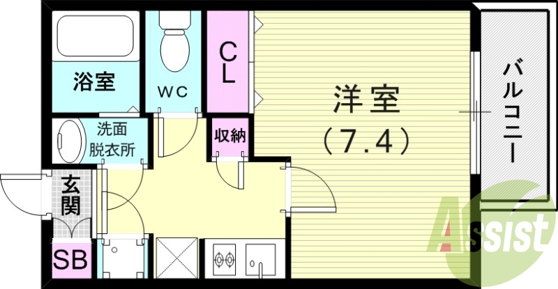 1階の間取り図