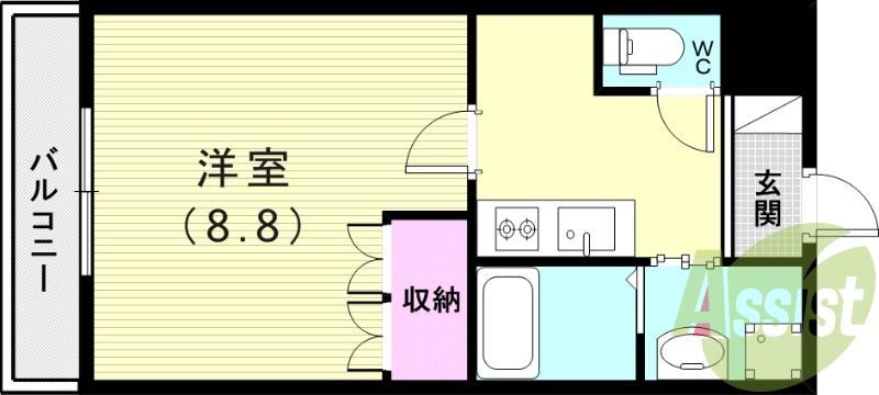 1階の間取り図