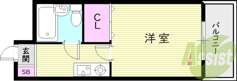 4階の間取り図