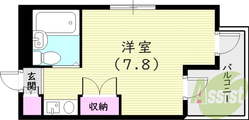 4階の間取り図