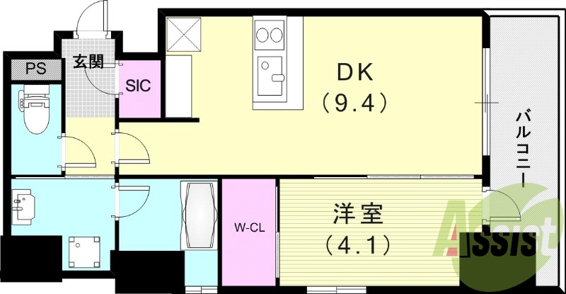 9階の間取り図