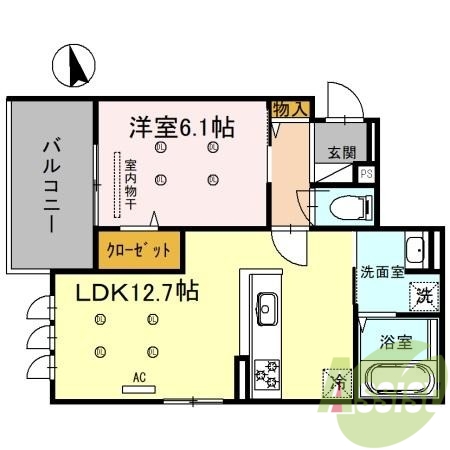 2階の間取り図