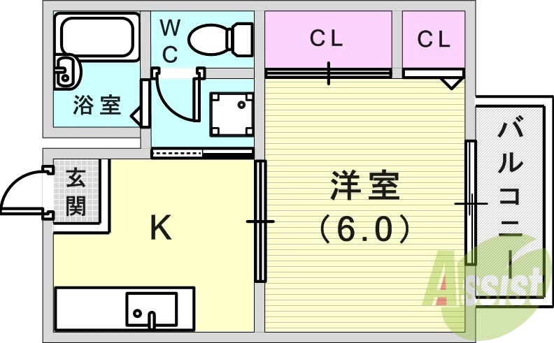 1階の間取り図