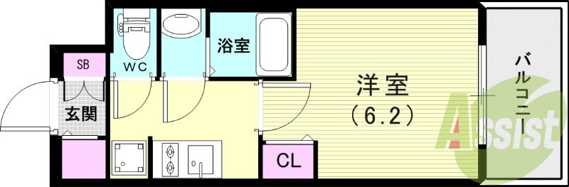 2階の間取り図