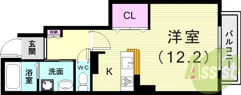 1階の間取り図