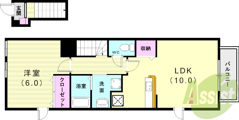 2階の間取り図