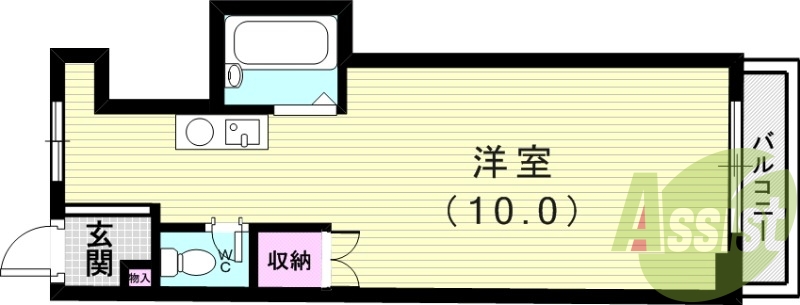 4階の間取り図