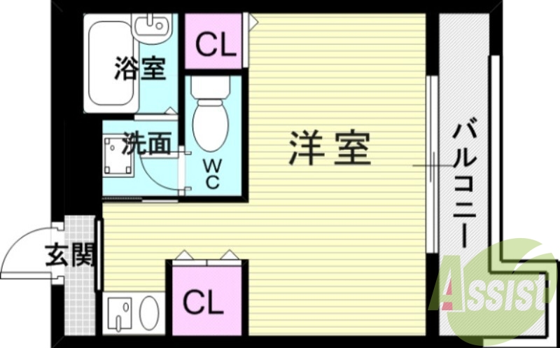 1階の間取り図