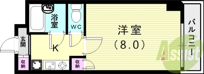 1階の間取り図