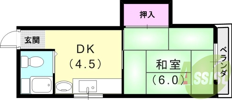 4階の間取り図