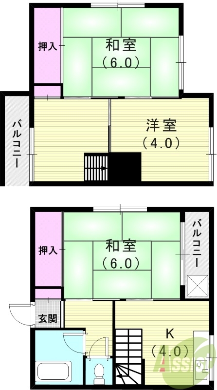 1階の間取り図