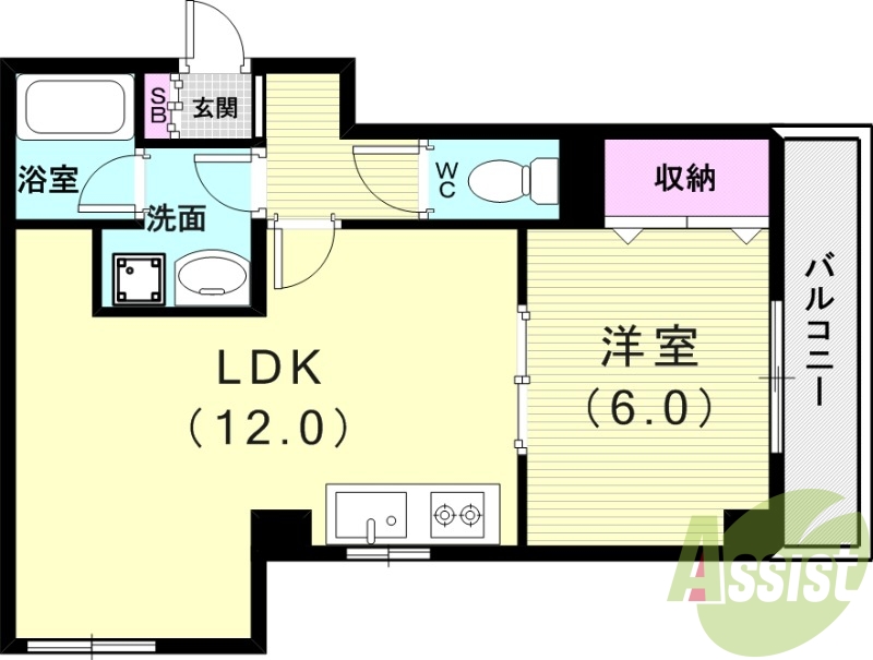 2階の間取り図