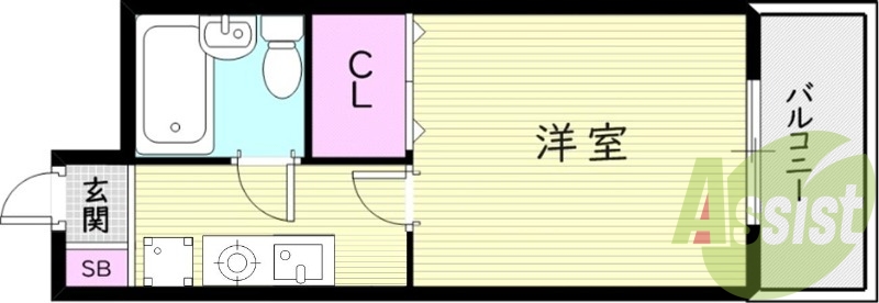 4階の間取り図