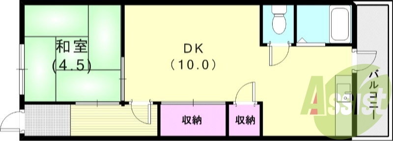 2階の間取り図