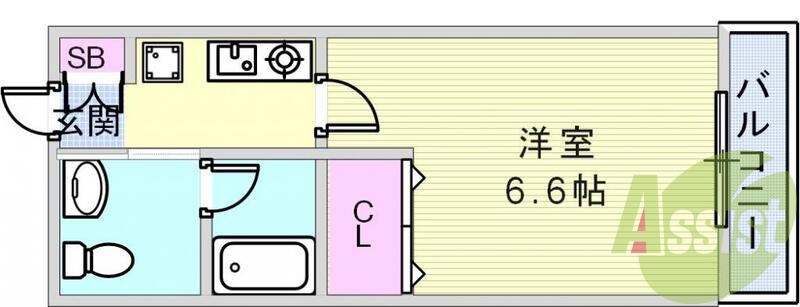 大型バイクも駐輪可能物件、間取りもゆったり