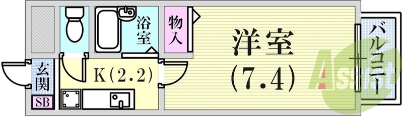 駅近　セパレートワンルーム