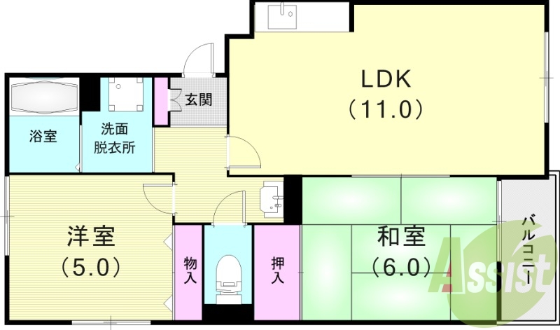 3階の間取り図