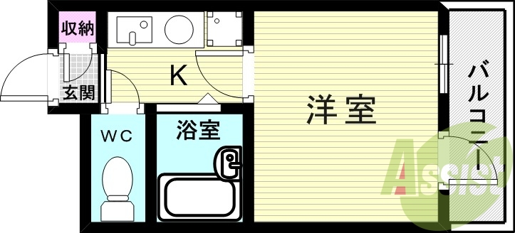 4階の間取り図