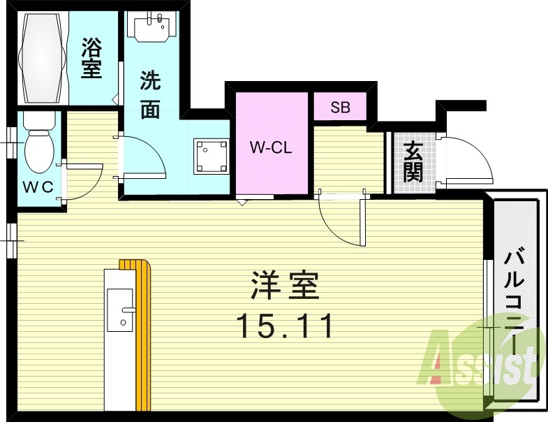 1階の間取り図