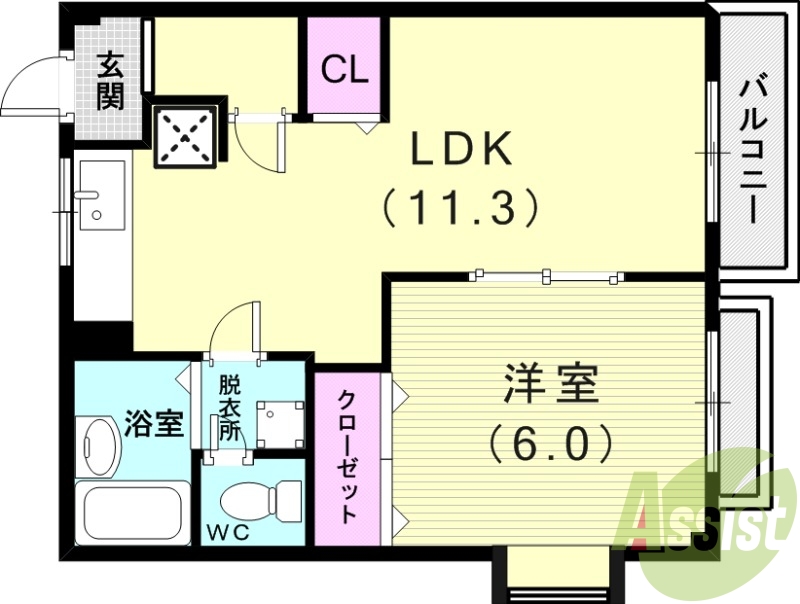 2階の間取り図