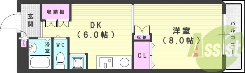 4階の間取り図
