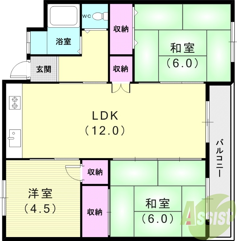 5階の間取り図