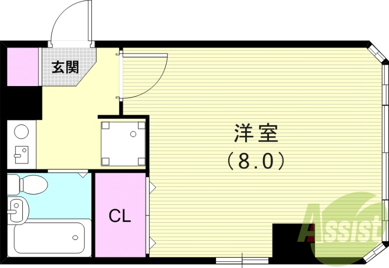 2階の間取り図