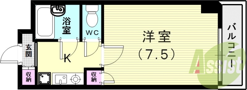 2階の間取り図