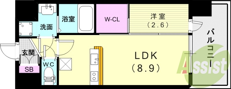 4階の間取り図