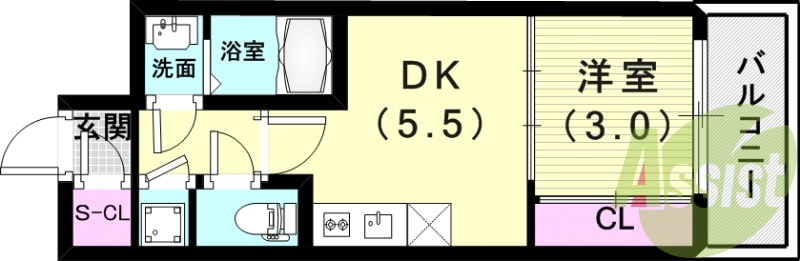 13階の間取り図