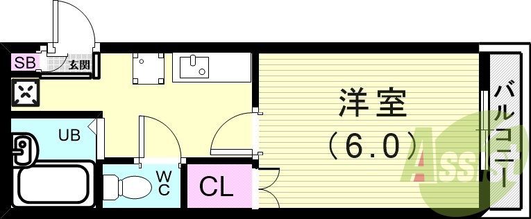 1階の間取り図