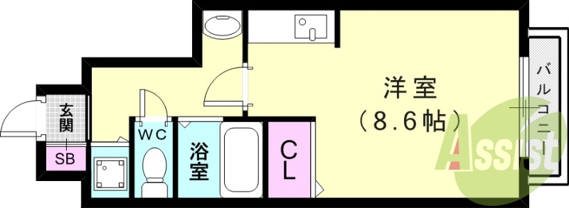 1階の間取り図